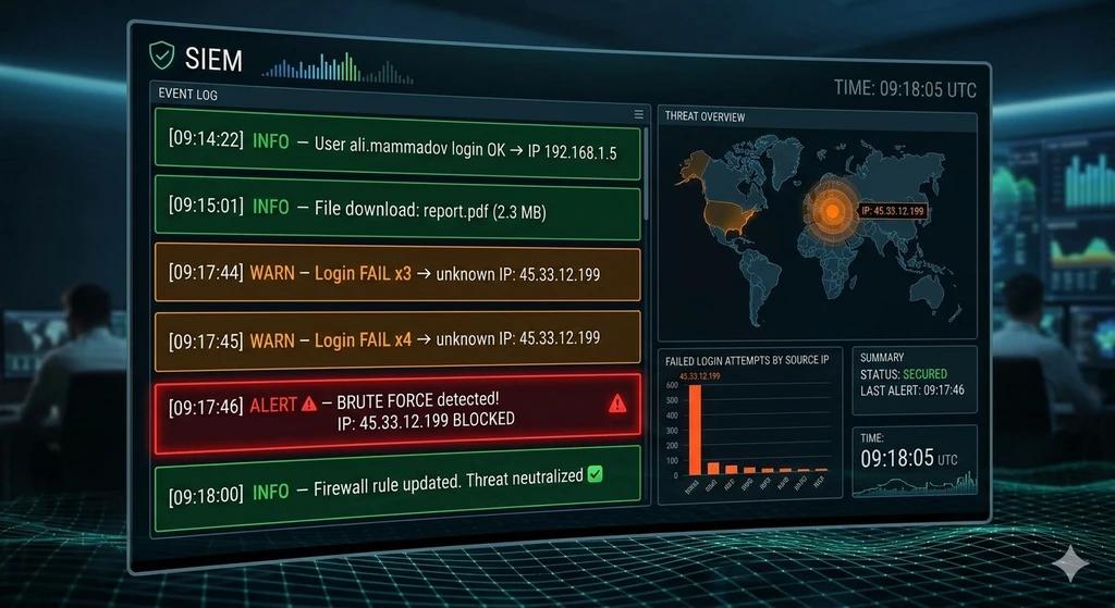 SIEM nədir? Kompüterin Super Beyni - Tam Bələdçi