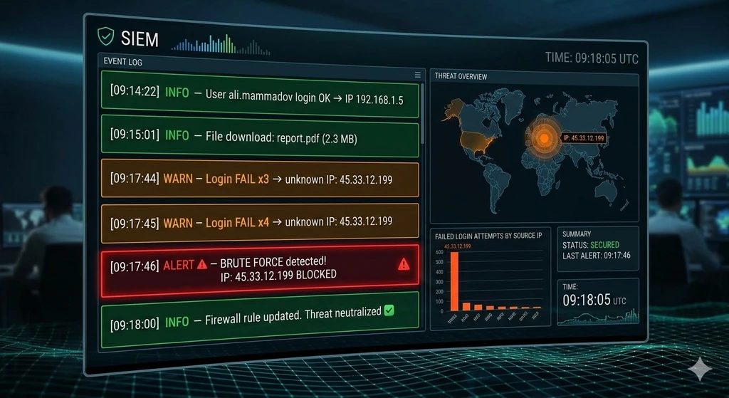 SIEM nədir? Kompüterin Super Beyni - Tam Bələdçi